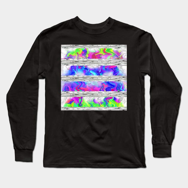 Transmission - Original Abstract Design Long Sleeve T-Shirt by artsydevil